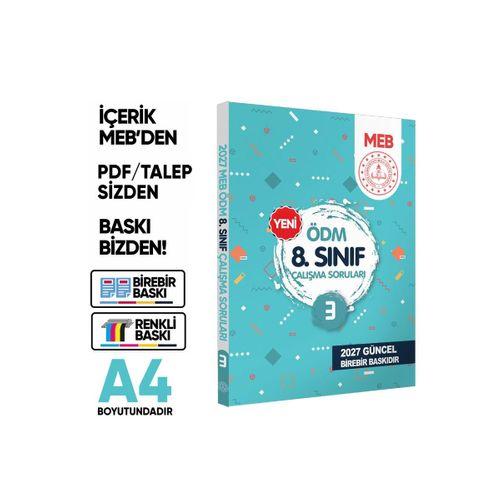 2027 LGS MEB Çalışma Soruları Ölçme Değerlendirme Merkezi ÖDM 8 Sınıf Çalışma Kitabı 3 BASKI ÜCRETİ