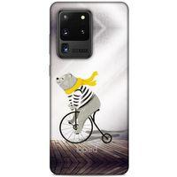 Samsung Galaxy S20 Ultra Kılıf FunnyMaX (11) Tam Koruma Kahve Ayı