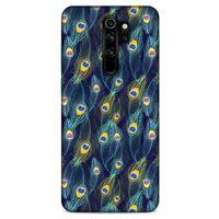Xiaomi Redmi Note 8 Pro Kılıf Desenli Özel Seri Tüyler (10) Full Koruma Kılıfı