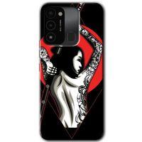 Tecno Spark 8C Kılıf HD Desen Baskılı Arka Kapak - Samurai Girl