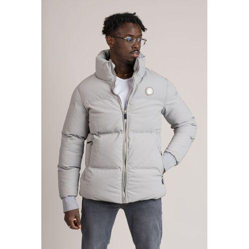 Slimfit Dik Yaka Elyaf Dolgulu Fermuar Kapamalı Şişme Mont