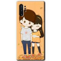MRCİLETİSİM MRCİLETİSİM Samsung Galaxy Note 10 Plus Kılıf HD Desen Baskılı Arka Kapak + Temperli Cam - Şıpsevdi Çift