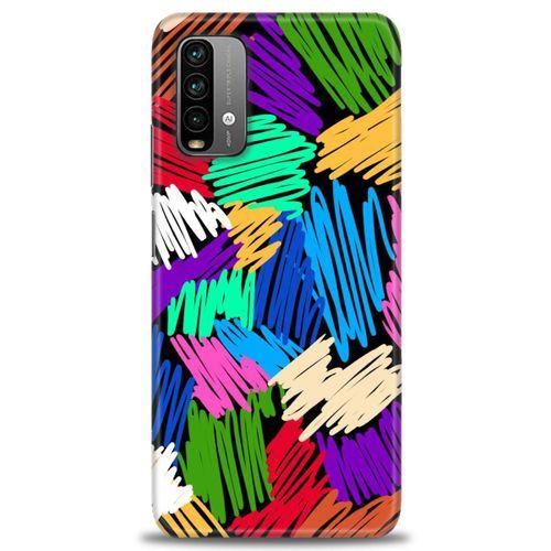 Xiaomi Redmi 9T Kılıf HD Baskılı Kılıf - Karalama + Tam Ekran Koruyucu