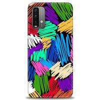 Xiaomi Redmi 9T Kılıf HD Baskılı Kılıf - Karalama + Tam Ekran Koruyucu