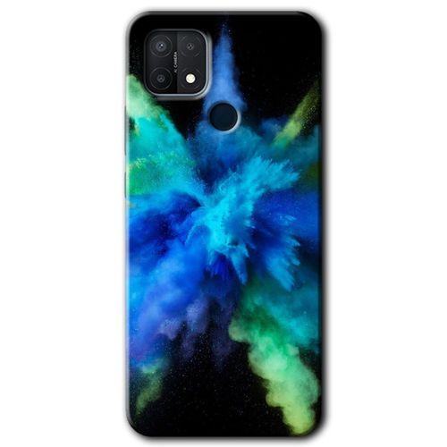 Oppo A15s Kılıf HD Desen Baskılı Arka Kapak + Temperli Cam - Karışım 1