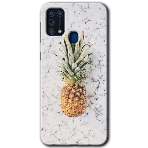 Galaxy M31 Kılıf HD Desen Baskılı Arka Kapak - Ananas
