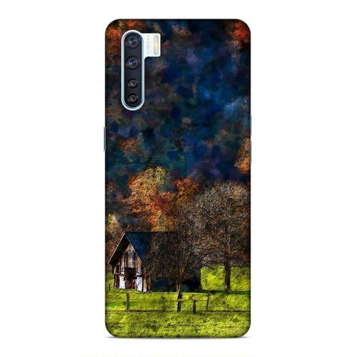 Oppo A91 Kılıf Sonbahar Evi Arka Kapak Silikon Koruma Full Koruyucu