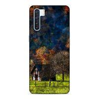 Oppo A91 Kılıf Sonbahar Evi Arka Kapak Silikon Koruma Full Koruyucu