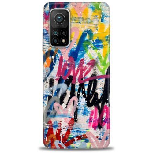 Xiaomi Mi 10T Kılıf HD Baskılı Kılıf - Lovee + Tam Ekran Koruyucu