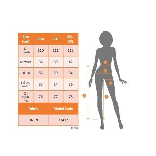 Kadın Yüksek Bel önden Bağlamalı Geniş Kesim Keten Pantolon