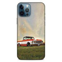 Lopard Apple iPhone 12 Pro Max Uyumlu Kılıf PickUpX (29) Arka Koruma Kılıfı Turuncu Beyaz