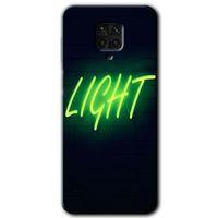 BeRa Aksesuar Xiaomi Redmi Note 9s Kılıf Baskılı Kapak - Neon İnscription +Tam Kaplayan Mat Seramik