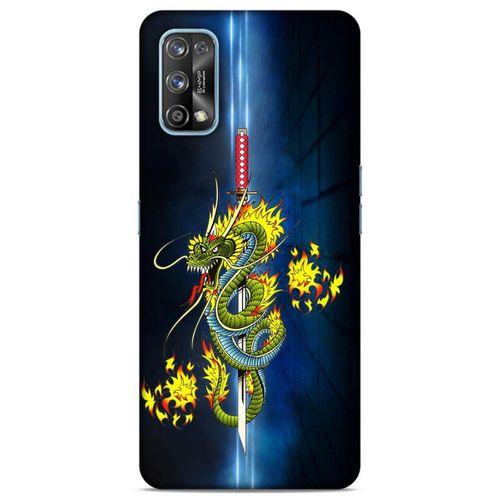 Lopard Oppo Realme 7 Pro Uyumlu Kılıf Tattoo's (2) Kabı Ejderha Dövmesi