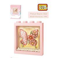 LZ-1960 LOZ PEMBE KELEBEK ÇERÇEVE 822 PARÇA BLOCK OYUNCAK