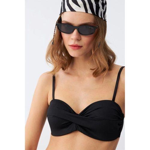 Kadın Straplez Siyah Bikini Takımı