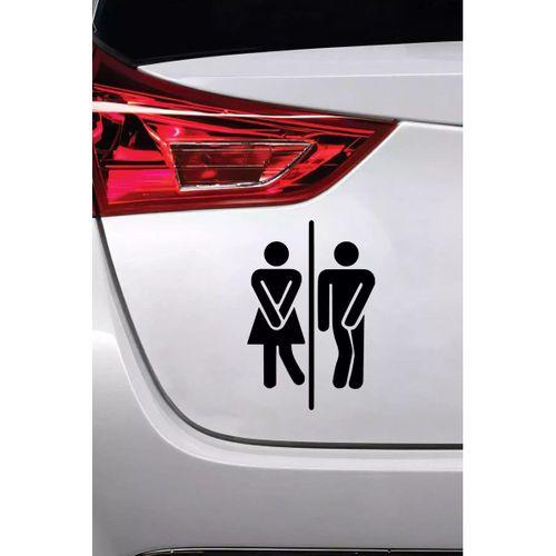Sıkışmış Bay wc - Araç, Oto, Laptop, Duvar Uyumlu Sticker 90*135 Cm
