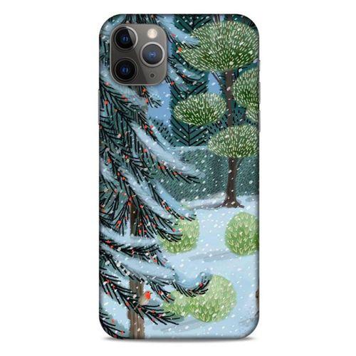 Apple Iphone 11 Pro Max Kılıf Snowix (43) Thin Fit Kılıf Beyaz Yeşil