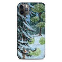 Apple Iphone 11 Pro Max Kılıf Snowix (43) Thin Fit Kılıf Beyaz Yeşil