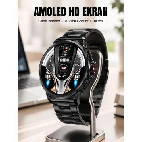 Şık Metal Kasa Ve Değiştirilebilir Kordonlarla Sw80 Smartwatch Yeni Nesil
