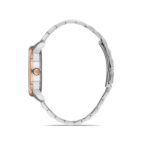Hislon CL113T-03SR Japon Analog Çelik Rose/Gri 42 mm Safir Cam Erkek Kol Saati