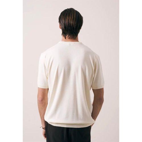 Kwon Bisiklet Yaka Basic Kısa Kollu İnce Triko Erkek T-Shirt - Bej