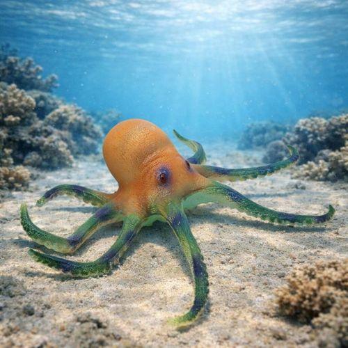 Deniz Hayvanları Serisi - Ahtapot 26 cm