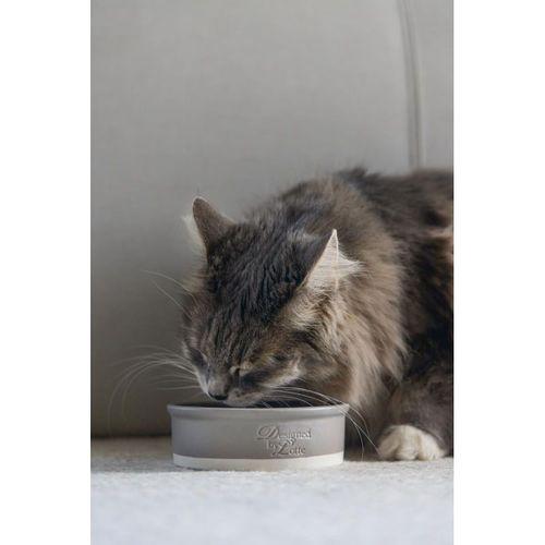 Beeztees DBL Kedi Mama Su Kabı, Seramik, Mat Gri, 12cm, 300ml