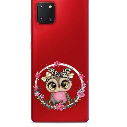 Zoologix (77) Samsung Galaxy Note 10 Lite Şeffaf Kılıf Silikon Desenli