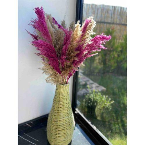 özgazi Hasır Vazo Pampas Vazosu Çin Vazosu Çiçeklik