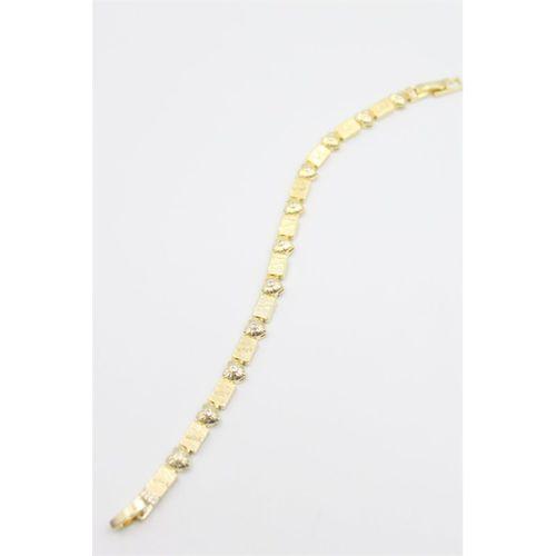 Taşlı Vip Bileklik - Altın