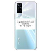 Vivo Y51 Kılıf HD Yazı Baskılı Silikon Arka Kapak - Yazı 8