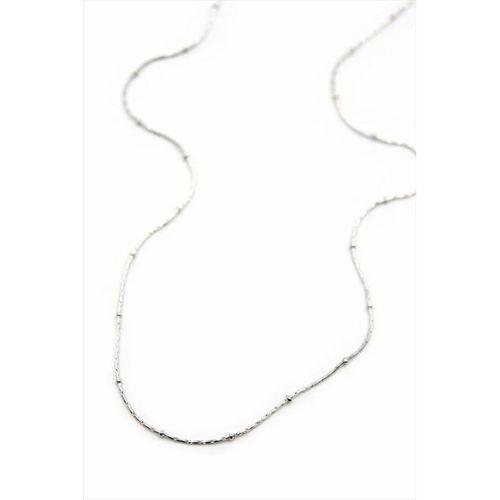 Boncuklu Zincir Kolye - Gümüş