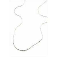 Boncuklu Zincir Kolye - Gümüş