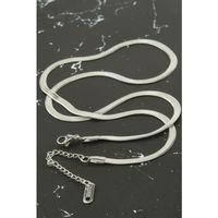 İnce İtalyan Zincir Çelik Kolye 55 cm