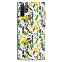 Samsung Galaxy Note 10 Plus Kılıf Desenli Özel Seri Tüyler (5) Koruma Kabı