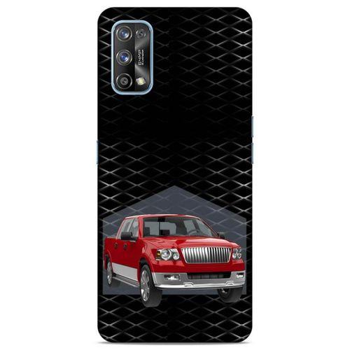 Lopard Oppo Realme 7 Pro Uyumlu Kılıf PickUpX (19) Kılıfları Koyu Kırmızı