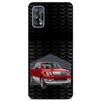 Lopard Oppo Realme 7 Pro Uyumlu Kılıf PickUpX (19) Kılıfları Koyu Kırmızı