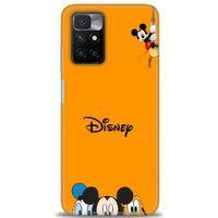 Xiaomi Redmi 10 Kılıf HD Baskılı Kılıf - Turuncu Disney + Tam Ekran Koruyucu