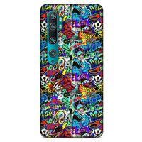 Graffitix (24) Desenli Silikon Kapak Xiaomi Mi Note 10 Kılıf
