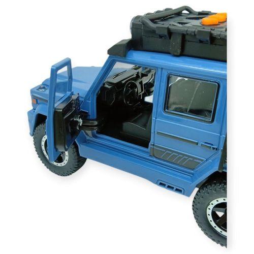 Sesli Işıklı Metal Off- Road Araba 17 cm - D700-04 - Mavi