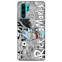 Huawei P30 Pro Uyumlu Kılıf Rick And Morty (10) Full Koruma Kılıfı Space Beth