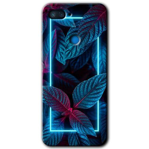 Potkal Hediye Fabrikası Xiaomi Mi 8 Lite Kılıf HD Desen Baskılı Arka Kapak - Mekanik Yaprak 4