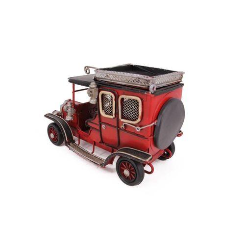 Vintage Tasarım Dekoratif Metal  Araba Çerçeveli