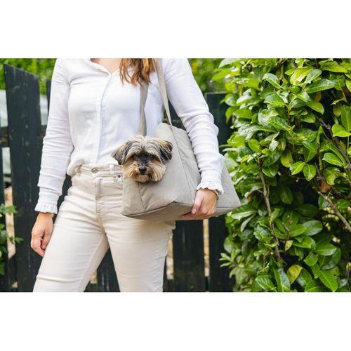 Beeztees DBL Köpek Taşıma Çantası, Yıkanabilir, 6,5Kg'ye kadar, Bej, 40x20x28cm