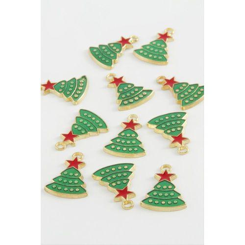 Yılbaşı Ağacı Mineli Kolye Ucu 1 Adet