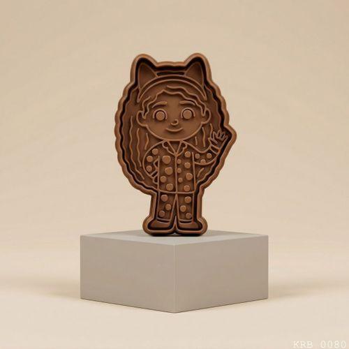 3Lü Kedi Kulaklı Kız Hamur Şekillendirici Kurabiye Kalıbı Oyun Hamuru Kalıbı 8 5 cm