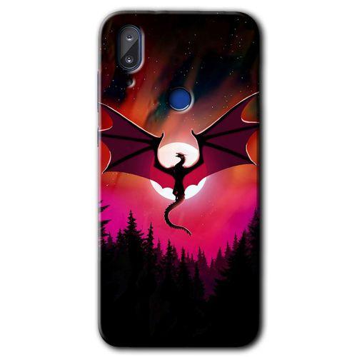 Potkal Hediye Fabrikası Vestel E5 Kılıf HD Desen Baskılı Arka Kapak - Dragon Night