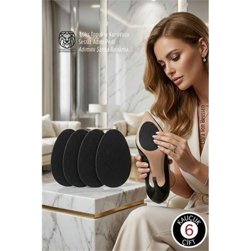 Premium Kauçuk Ayakkabı Kaydırmazı - Lüks Topuklu Koruyucu & Sessiz Adım Pedi 6 ÇİFT