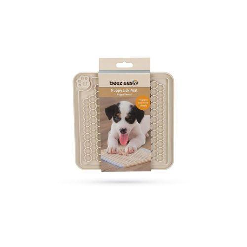 Beeztees Yavru Köpek Yaş Mama Yeme Oyuncağı, Kare, Silikon, Gri, 20x20cm