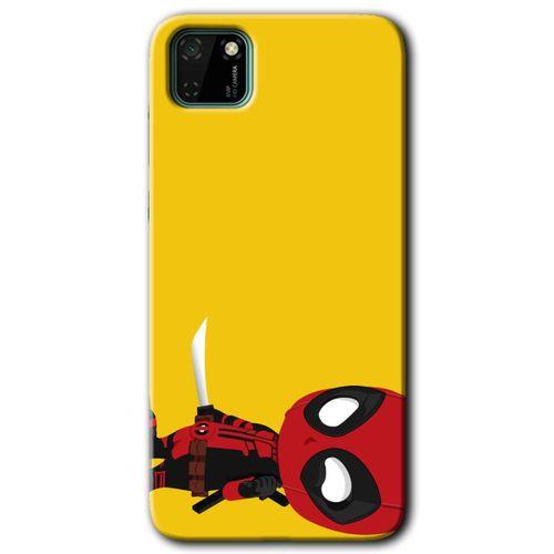 MRCİLETİSİM Huawei Y5P Kılıf HD Desen Baskılı Arka Kapak + Temperli Cam - DeadPool 6